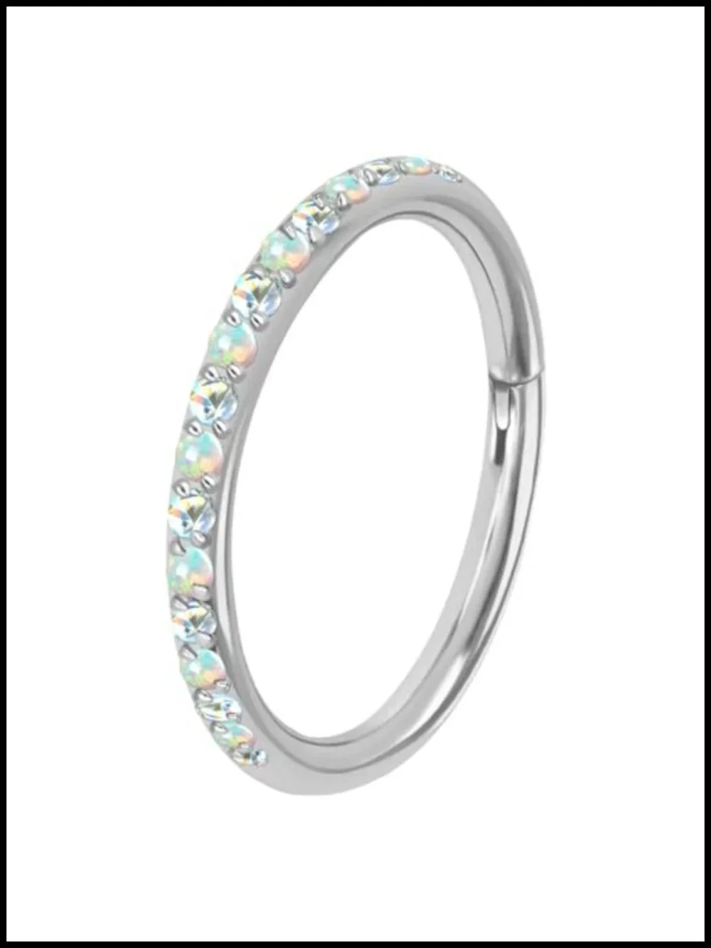 16G 20G Titanium Nose Ring Hoop 6mm 8mm 10mm Septum Helix Cartilage Earring